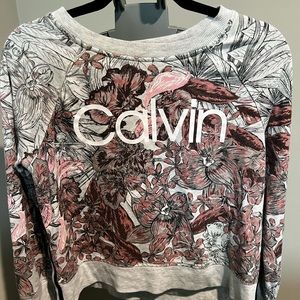 Calvin Klein Performance, US Size Medium, Light Gray with Floral Pattern